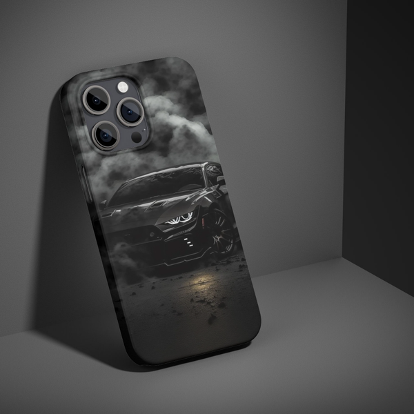 Dark sports car smoke phone case